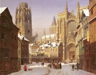 Dutch Cathedral Town (Heinrich Hansen) - Muzeo.com