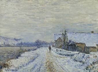 Effet de Neige a Tournedos (Gustave Loiseau) - Muzeo.com