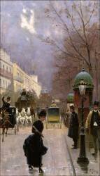 Elegant Woman in Paris (William Feron) - Muzeo.com