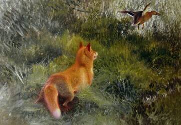 Eluding the Fox (Bruno Liljefors) - Muzeo.com