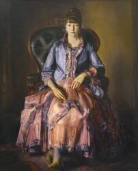Emma in a Purple Dress (George Wesley Bellows) - Muzeo.com