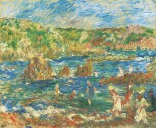 Enfants sur la plage Guernsey (Auguste Renoir) - Muzeo.com