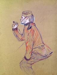 English Soldier Smoking a Pipe (Henri de Toulouse-Lautrec) - Muzeo.com