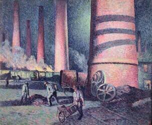 Factory Chimneys (Maximilien Luce) - Muzeo.com