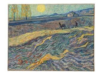 Farmer in a Field (Vincent van Gogh) - Muzeo.com