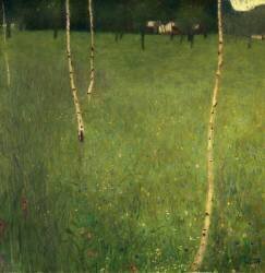 Farmhouse with Birch Trees (Gustav Klimt) - Muzeo.com