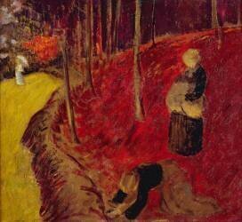 Fern Gatherers in the Bois d'Amour at Pont-Aven (Paul Serusier) - Muzeo.com