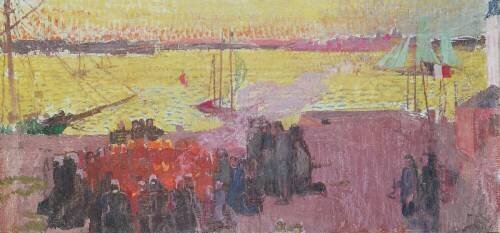 Fire of St. Jean on the Ile Tudy (Maurice Denis) - Muzeo.com