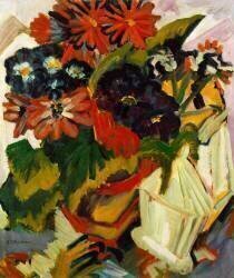 Flowerpot and Sugar Bowl (Ernst Ludwig Kirchner) - Muzeo.com