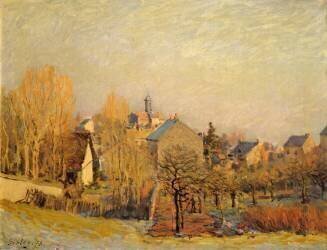 Frosty Morning in Louveciennes (Alfred Sisley) - Muzeo.com