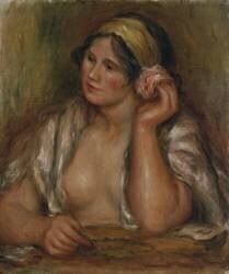 Gabrielle with Green Necklace (Auguste Renoir) - Muzeo.com