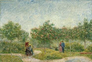 Garden with courting couples : square Saint-Pierre (Vincent van Gogh) - Muzeo.com