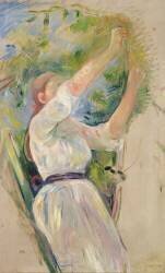 Girl gathering Cherries (Berthe Morisot) - Muzeo.com