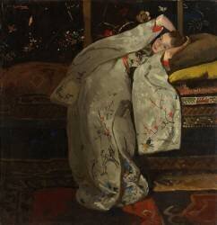 Girl in a White Kimono (George Hendrik Breitner) - Muzeo.com