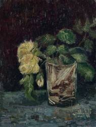 Glass with Yellow Roses (Vincent van Gogh) - Muzeo.com