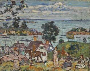 Gloucester Harbor (Maurice Brazil Prendergast) - Muzeo.com