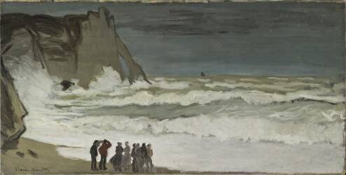 Grosse mer à Etretat (Claude Monet) - Muzeo.com