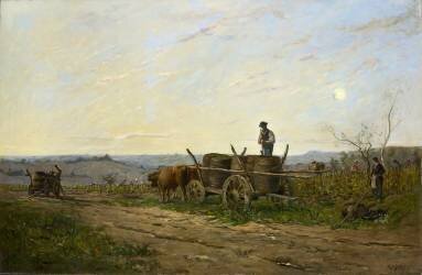 Harvesting in the Morning (Hippolyte Camille Delpy) - Muzeo.com