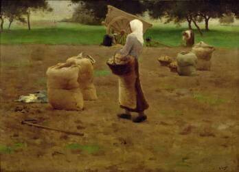 Harvesting Potatoes (Henry Lerolle) - Muzeo.com