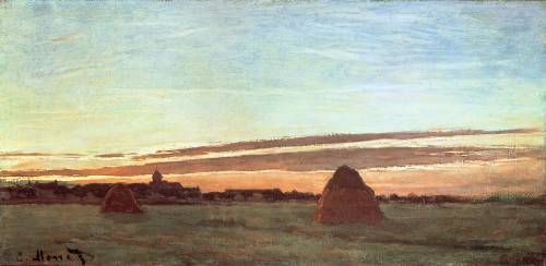 Haystacks at Chailly (Claude Monet) - Muzeo.com