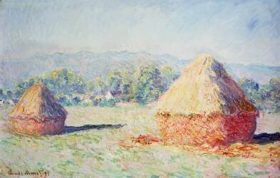 Haystacks in the Sun (Claude Monet) - Muzeo.com