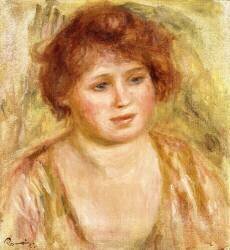 Head of a Woman (Auguste Renoir) - Muzeo.com