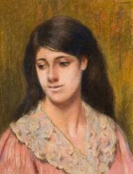Head of woman (Federico Zandomeneghi) - Muzeo.com