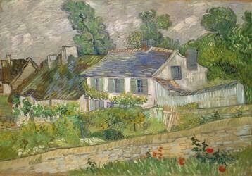 Houses in Auvers June 1890 (Vincent van Gogh) - Muzeo.com