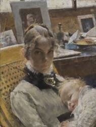 Idylle d'atelier (Carl Larsson) - Muzeo.com