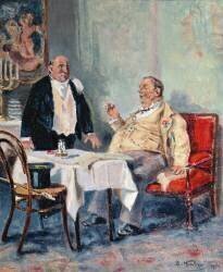 In a Restaurant (Vladimir Egorovic Makovsky) - Muzeo.com