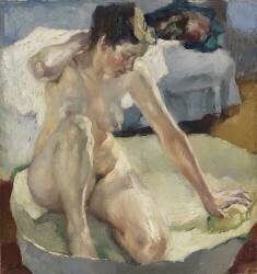 In the Bath II (Leo Putz) - Muzeo.com