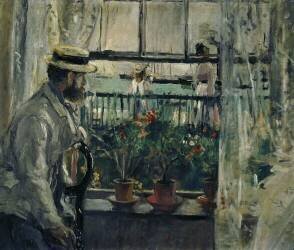 Inside, Isle of Wight (Berthe Morisot) - Muzeo.com