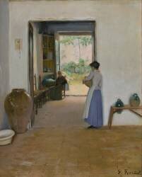 Interior scene (Santiago Rusiñol) - Muzeo.com