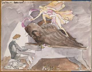 Isadora Duncan avec Walter Rummel au piano (Antoine Bourdelle) - Muzeo.com