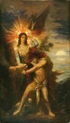 Jacob and the angel (Gustave Moreau) - Muzeo.com