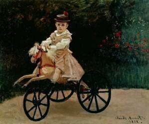 Jean Monet on his Hobby Horse (Claude Monet) - Muzeo.com