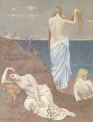 Jeunes filles au bord de la mer (petite version) (Pierre Puvis de Chavannes) - Muzeo.com
