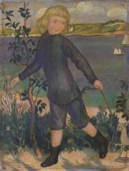 Joel with a Wooden Horse at Perros (Maurice Denis) - Muzeo.com