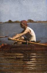 John Biglin in a skiff (Thomas Eakins) - Muzeo.com