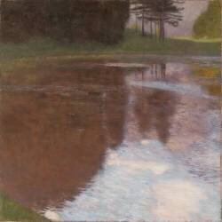 Klimt, A morning by the pond / Painting (Gustav Klimt) - Muzeo.com