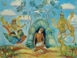 Krishna and Foolish Maidens (William James Glackens) - Muzeo.com