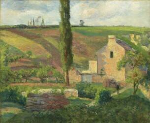 La Cote des Mathurins a l'Hermitage (Camille Pissarro) - Muzeo.com