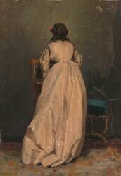 La femme en rose (Alfred Stevens) - Muzeo.com