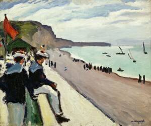 La Plage de Fécamp (Albert Marquet) - Muzeo.com
