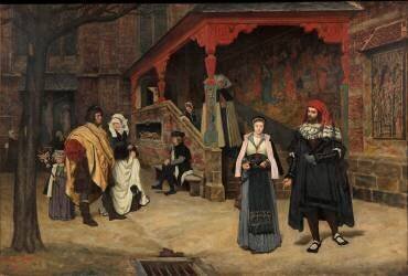 La rencontre de Faust et de Marguerite (Goethe, Faust) (James Tissot) - Muzeo.com