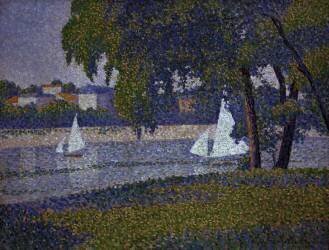 La Seine à Courbevoie (Charles Angrand) - Muzeo.com