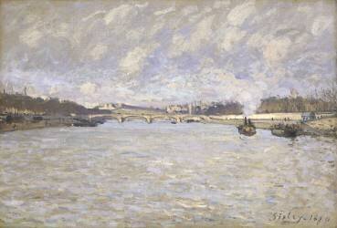 La Seine à Paris et le Pont de Grenelle (Alfred Sisley) - Muzeo.com