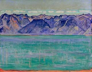 Lake Geneva and Savoy mount (Ferdinand Hodler) - Muzeo.com