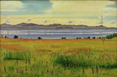 Lake Geneva from Saint-Prex (Ferdinand Hodler) - Muzeo.com