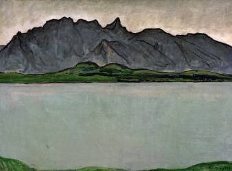 Lake Thun with Stockhorn Range (Ferdinand Hodler) - Muzeo.com
